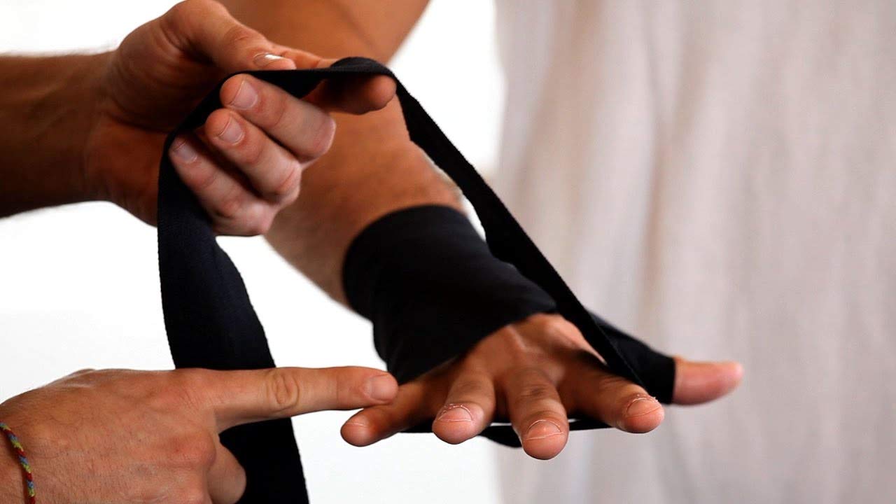 Tima Semi-Elastic Hand Wraps for MMA & Boxing (Pair) (Black) 3