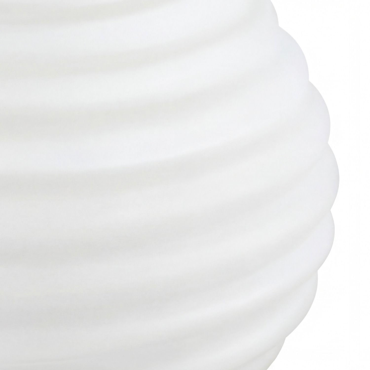 Lampada da tavolo moderna in vetro e metallo bianco e oro con superficie rigata interruttore a cavo per soggiorno scrivania E27 16,5 cm Ø18 cm rotonda per camera da letto