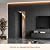INMOZATA Slat Wood Panels for Wall, Fluted 3D Accent Wall Panels for Interior Wall Decor Living Dining Room Bedroom, 4 Pack + 1pc End-Trim, 94.5 x 5.7in Covers 14.9 SqFt, Square Black