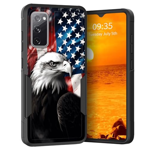 Coque rigide Galaxy S20 FE 5G pour chantier et sport motif aigle américain sauvage
