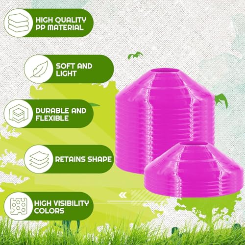 Image of Fitfix Disc Cones Set |Space Marker| - Soccer Cones for Training, Football, Kids, Sports, Field Cone MarkersPro Disc Cones Set |Space Marker| - Footbal Field Cone Marker