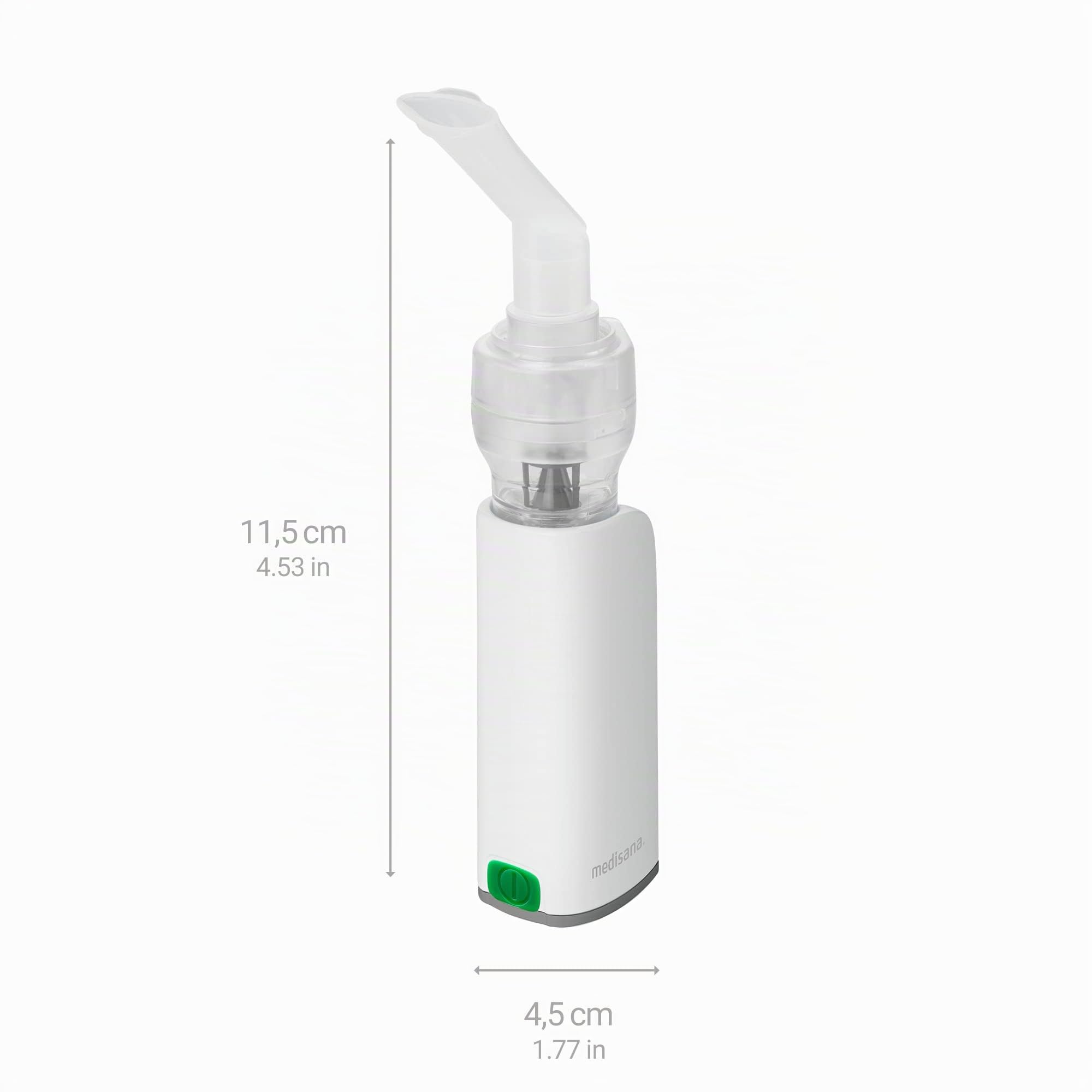medisana IN 530 tragbarer Inhalator für Unterwegs, Kompressor Vernebler mit Mundstück und Maske für Erwachsene und Kinder, bei Erkältungen oder Asthma mit wiederaufladbarem Akku per Micro-USB