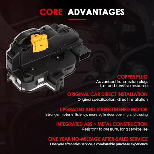Image of cciyu Front Right Passenger Side Door Lock Actuator for Cadillac for Chevy for GMC for Buick Allure Cascada Sonic Camaro Cruze Malibu SS Terrain 2010-2019 13503802