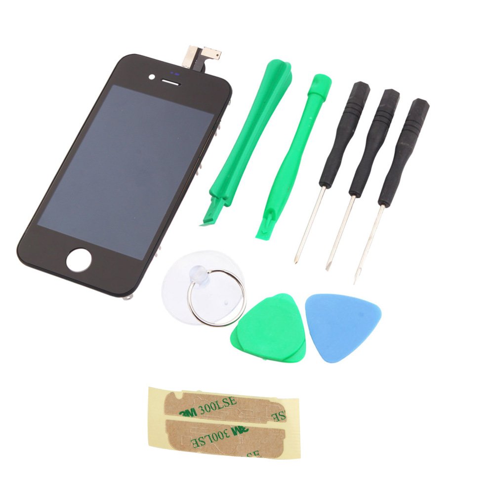 Black, for Apple iPhone 4 4G LCD Touch Digitizer Screen Assembly