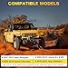 moveland Fender Flare Clips for Jeep Wrangler - 5 Size Fastener Retainer Clips Compatible with 2007-2022 Jeep Wrangler JK JL & 2005-2010 Grand Cherokee Liberty - Nylon Fender Rivets Replacement
