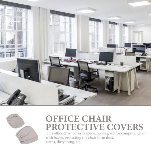 Funda elástica para silla de oficina protector de asiento y respaldo 6