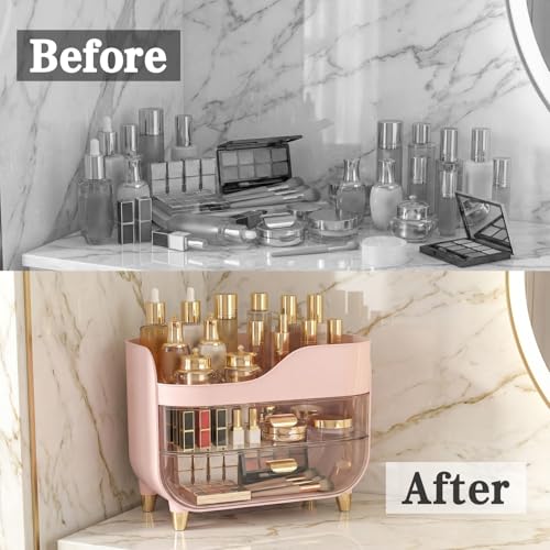 Crystal Clear Makeup Organizer with Large Drawers - image 6