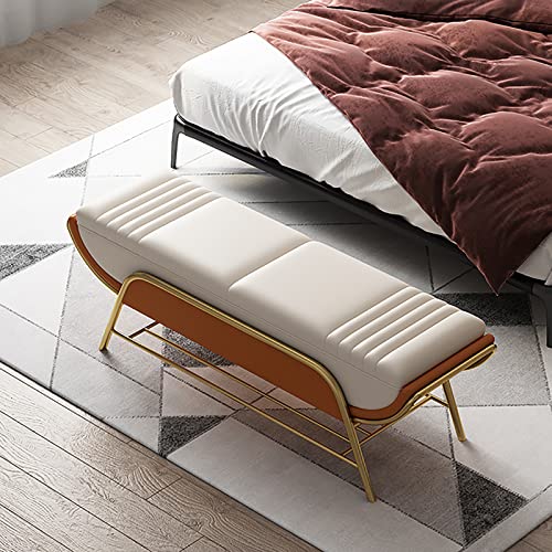 Banc de rangement avec étagère à chaussures et banc de bout de lit - 7