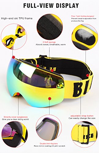 Occhiali da sci, KUGI Unisex Snowboard Skate