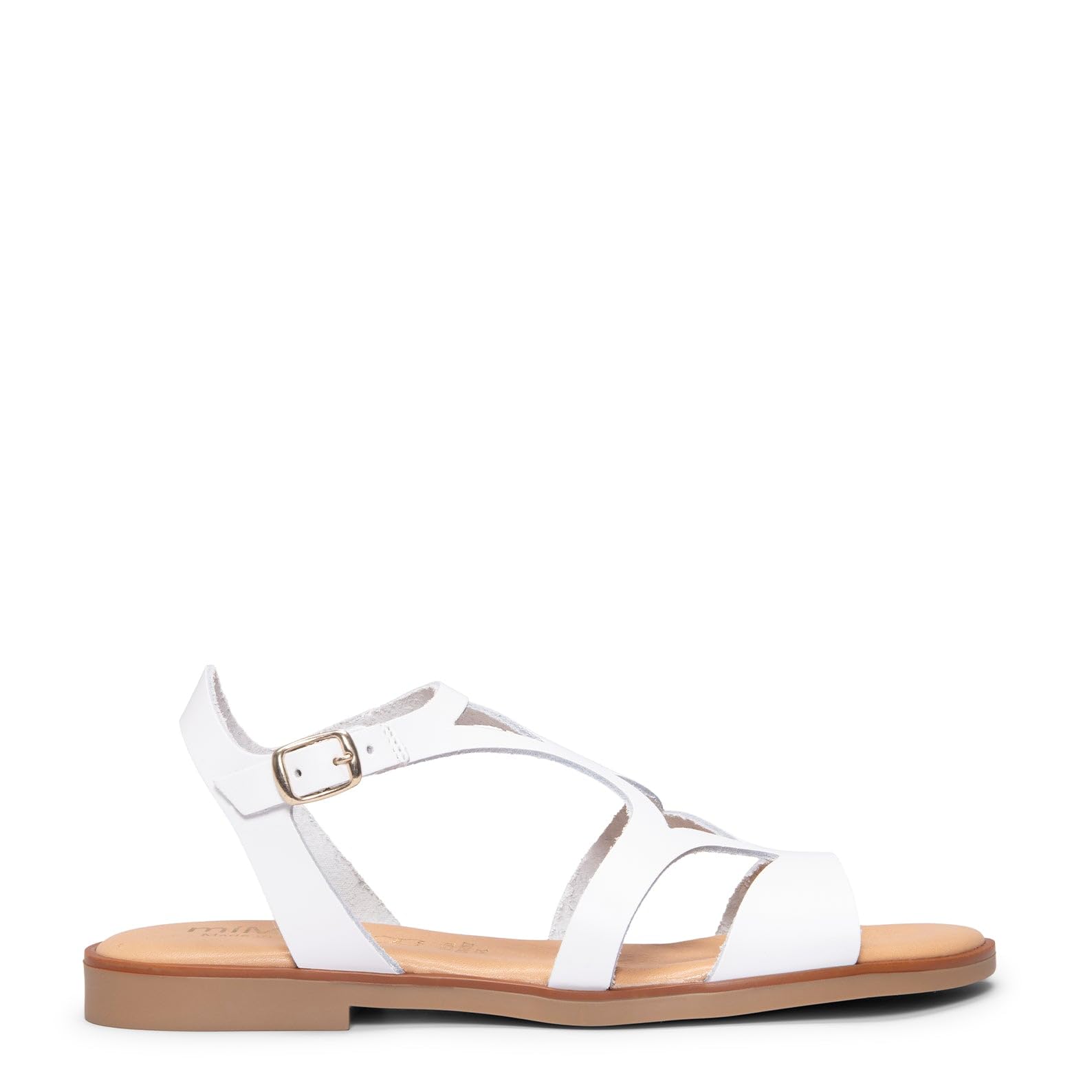 miMaO. Sandalias Planas de Piel. Fabricadas en España