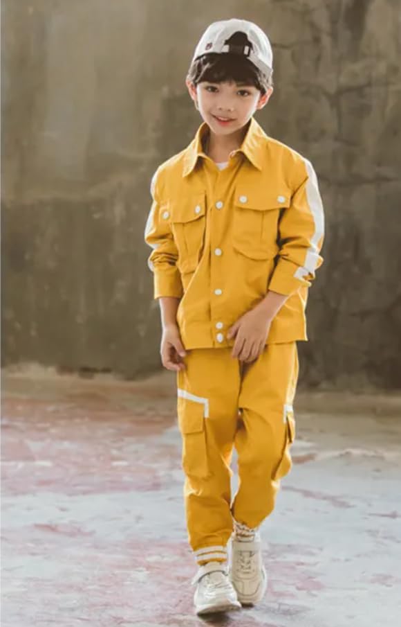 Image of Ameeha 3 Piece Outfits Hiphop Casual Dance Costume, T-Shirt Jersey and Jogger Pants Clothing Set