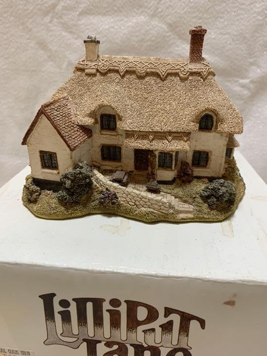 【美品】リリパットレーン Handleブルー色のドアが可愛い、Lilliput Lane（リリパット
