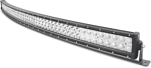Willpower Barras de luz LED curvadas de 52 pulgadas, 300 W, combo de inundación puntal, barra LED delgada, luces de conducción todoterreno, luces