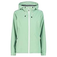 CMP - Giacca da pioggia antistrappo da donna con cappuccio fisso