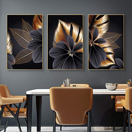 Feuille mur affiche art impression triptyque abstrait pour décoration maison