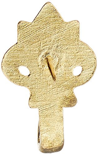 Image of HILLMAN FASTENERS 122263 Brass Finish Fleur-De-Lis Push Pin Hanger (3 Pack)