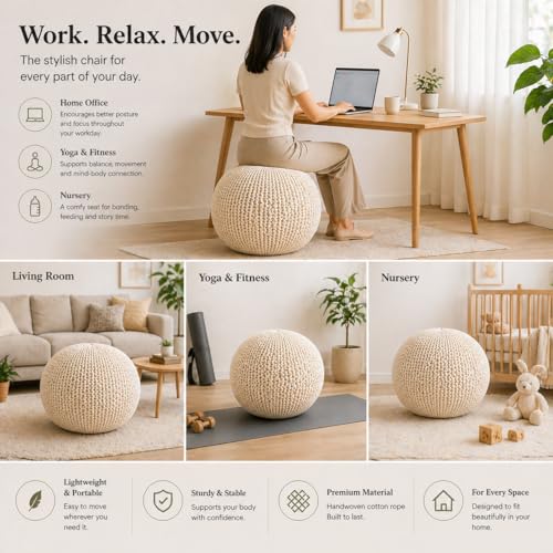 Image of Yoga Ball Chair Cover - for 55cm and 65cm Birthing, Stability, Fitness, Balance Ball