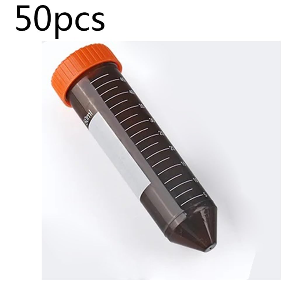 Sprzęt do przyrządów laboratoryjnych 50 ~ 1000 szt. rurka do wirówki eksperymentalna ciemnobrązowa tuba plastikowe rurki do laboratorium 0,5 ml 1,5 ml 2 ml 10 ml 15 ml 50 ml (50 ml - 50 szt.)