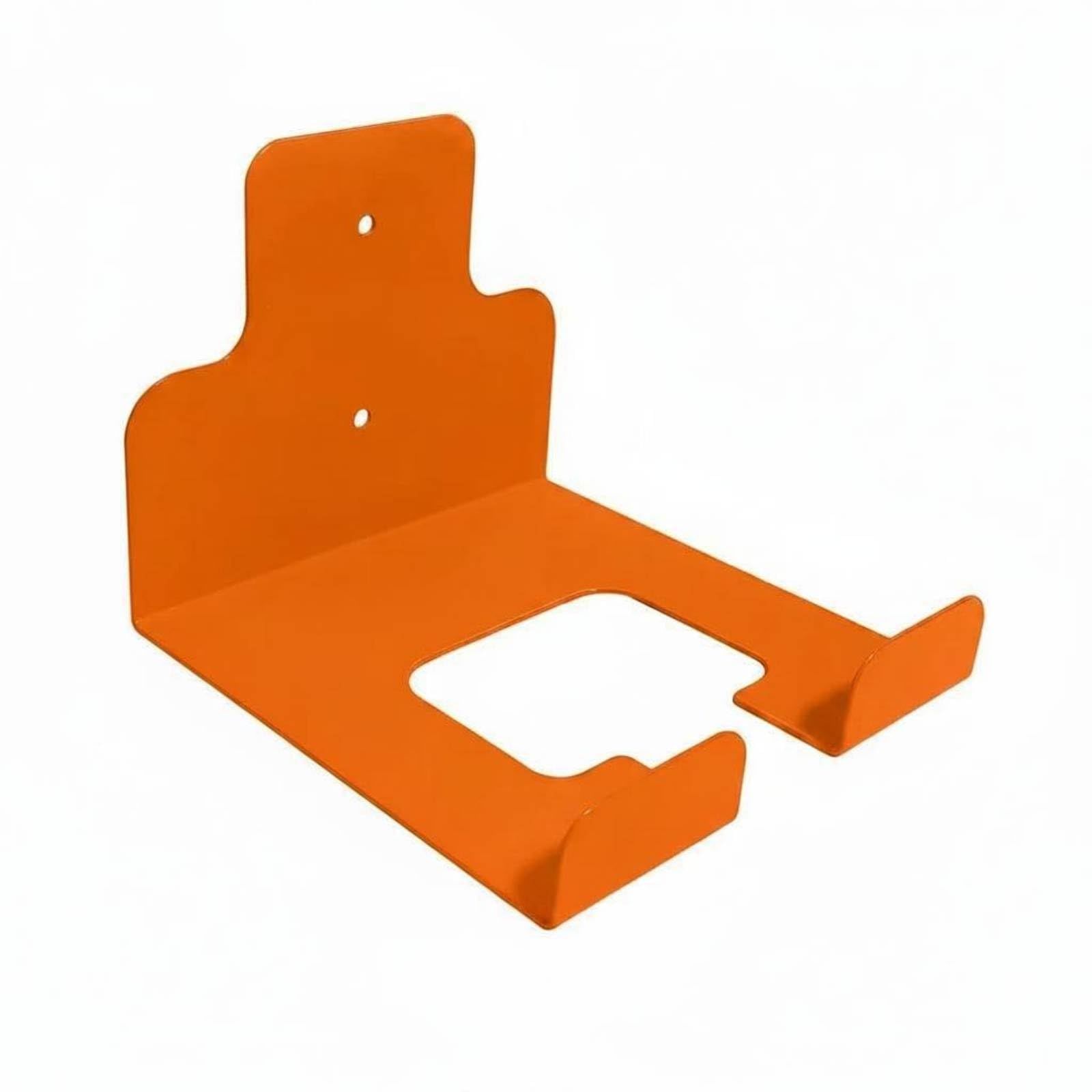 Bent Plate Wall-Mounted Tool Holder Center Cutout Power Tool Holder Includes Screws Metal Storage Bracket Orange, Orange Red | Home & Garden | Yard Garden & Outdoor Living-image-2