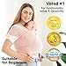 KeaBabies Baby Wrap Carrier - All in 1 Original Baby Carrier Newborn to Toddler Sling, Easy to Wear, Hands Free Bonding, Lightweight, Breathable Infant Wraps (Dusty Pink)