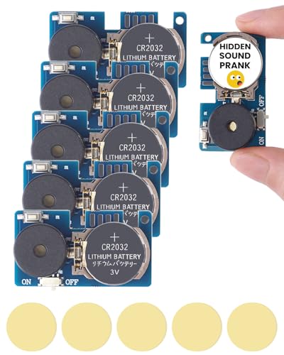 Hasviey 5PCS Cricket Noise Maker Prank, Hidden Sound Prank Device with 16 Sounds Beeping Several...