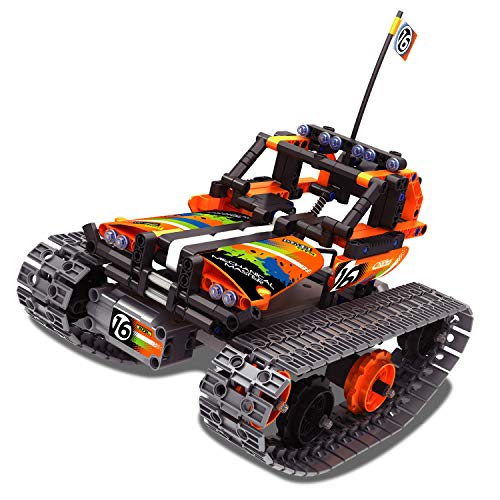 FunTomia QIHUI 3in1 Auto Roboter - Ferngesteuertes Steckbaustein Technik Auto / Wagen - 392 Klemmbausteine - NO. 8016 – Bild 5