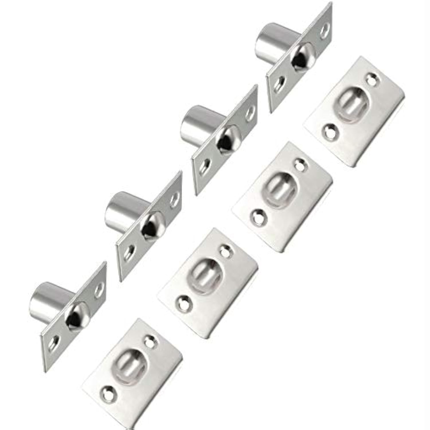 Tiberham Closet Door Ball Catch, Heavy Duty Ball Roller Catch Door Latch, Furniture Fitting Bales Catch Cabinet Door Catches Closet Cupboard Wardrobe Silent Locks Stopper Hardware (Pack of 4)