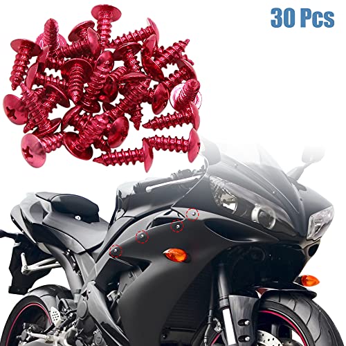 uxcell 30 tornillos autoretalantes 5mm cabeza cruzada metal miniatura 3
