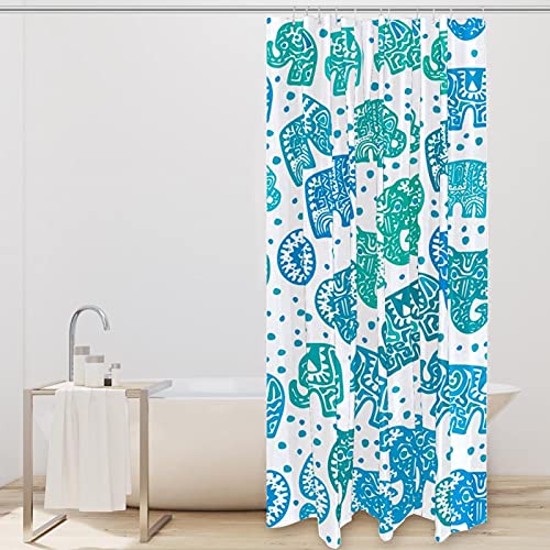 Rideau de douche éléphant indien pour une décoration de salle de bain évasion - 3