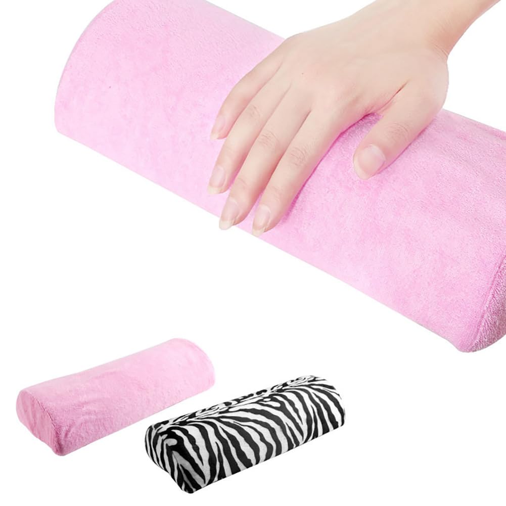 FSSTUD Nail Art Rest Kissen Nagel Hand Kissen Maniküre Armlehne Halter Nagel Tisch Schreibtisch Ständer Maniküre Handkissen Pad für Salon Home Weiß