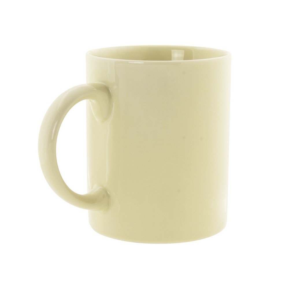 10 Strawberry Street Royal Cream 8 Oz C-Handle Mug, Set of 6, Cream