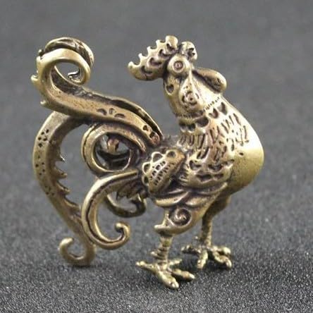 鉄製太鼓に尾長鶏置物 [B24963] 南部鉄器の鳥たち - n-crafts@metrocs