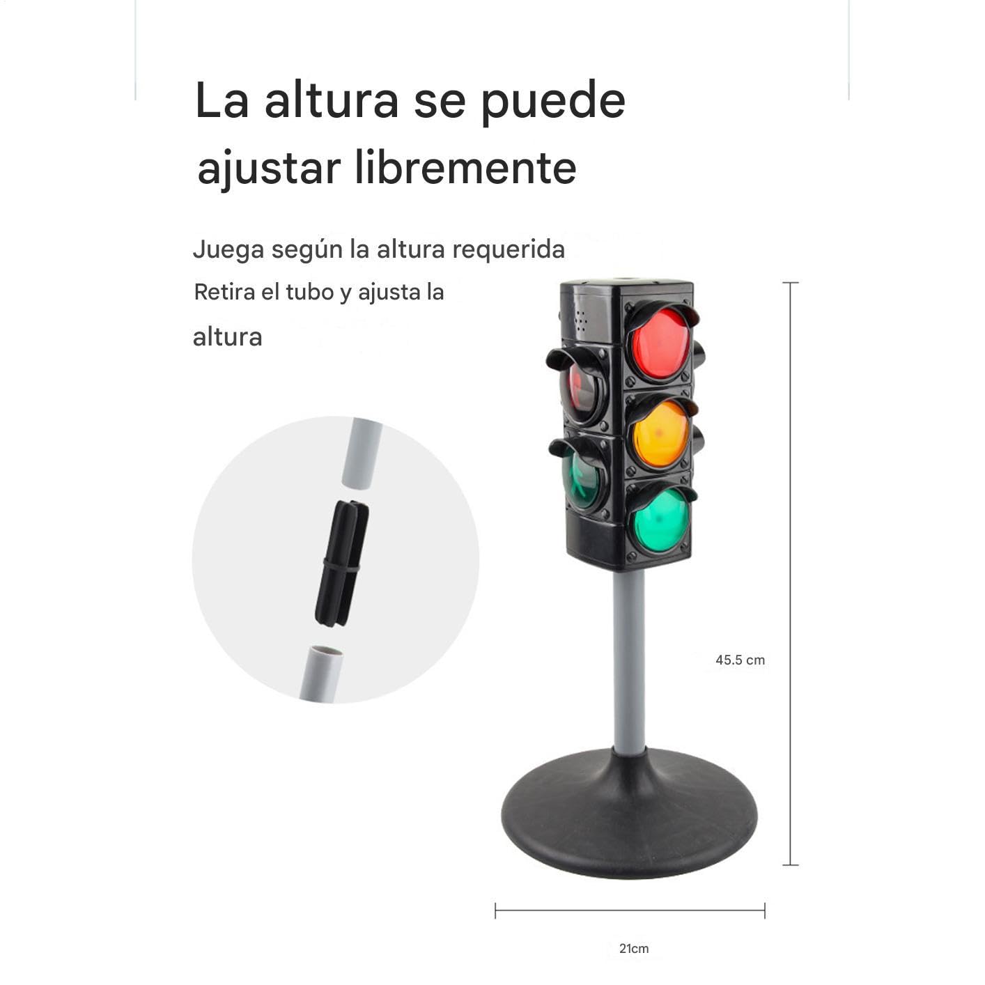 Semáforo Para Aulas, Señal de Paso con Luces y Sonidos, Juguetes Educativos Interactivos Lámparas Decorativas de Carretera Actividades de Aprendizaje para Patio Jardín Escuela Exterior