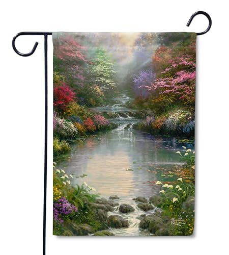 Flagology, Thomas Kinkade Garden of Prayer Waters Garden Flag 12.5