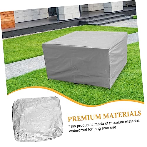 Housse de mobilier de jardin imperméable bâche protection extérieur table chaise 160x160x80 - 7