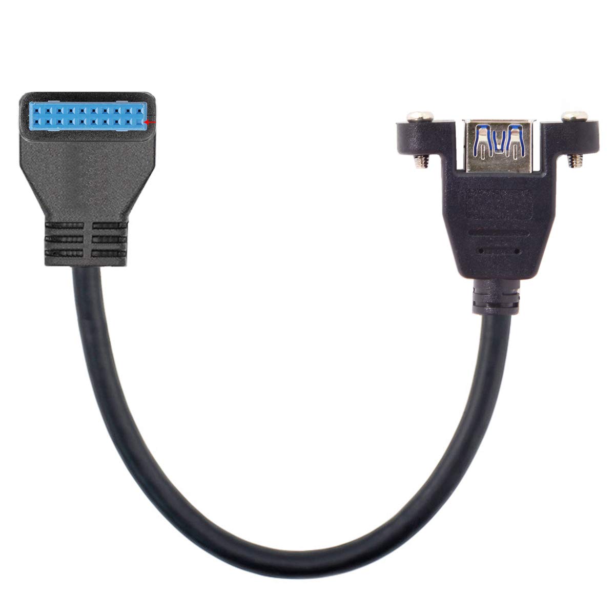 USB 3.0 Front-Panel Adapterkabel | 2 Ports Auf 20-Pin Motherboard-Header | 30 Cm | Mit Schraubmontage