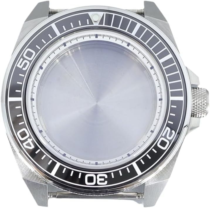 43mm Stainless Steel Watch Case with Sapphire Glass Ceramic Bezel for NH35 NH36/34 Movement for SKX007 Samurai Dive Watch
