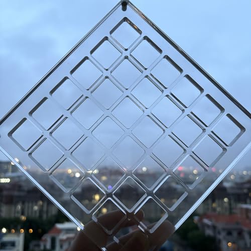 Image of Large Acrylic Magnetic Seashell Display Box,DIY Seashell Display Box,Clear Storage Box for Seashell,Gemstones,Nail,Jewelry (1Pc 36 Grids Large)