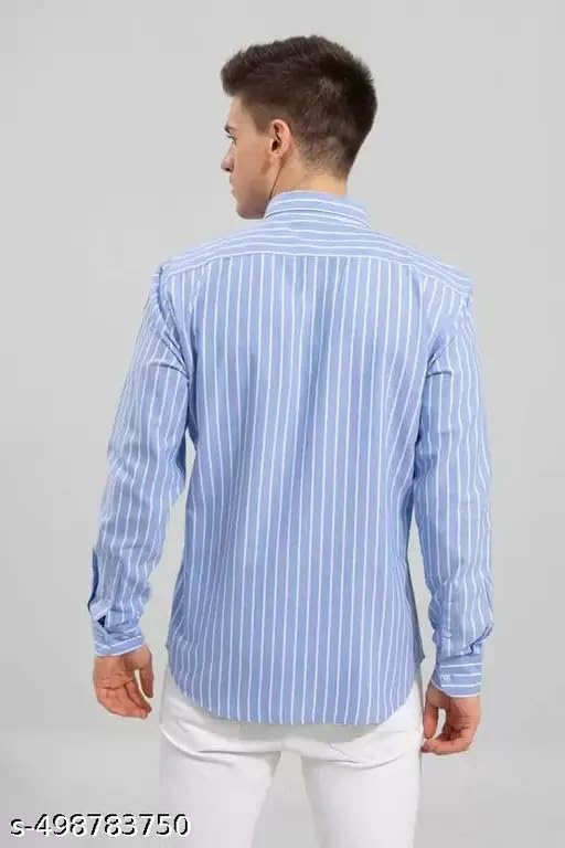Image of Men's Cotton Casual Shirt, Brown, Full Sleeves, Regular Fit