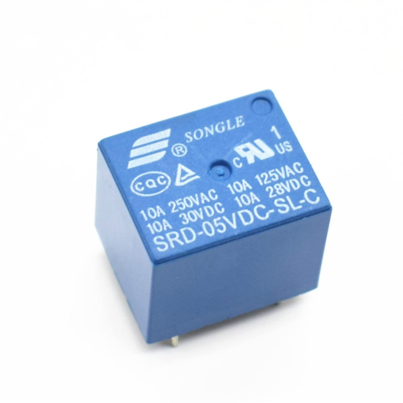 GJZIFGFWQ 1pcs Power Relays PCB Type SRD-05VDC-SL-C 5V 10A 250VAC 5PIN T73