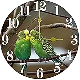 🎐 Vous pouvez accrocher cette pièce exquise à votre salon et sa finition parfaite en sera le centre d'attraction. La fabrication robuste de cette horloge murale assure un séjour de longue durée. Cette pièce étonnante est également un excellent cadeau pour vos proches.