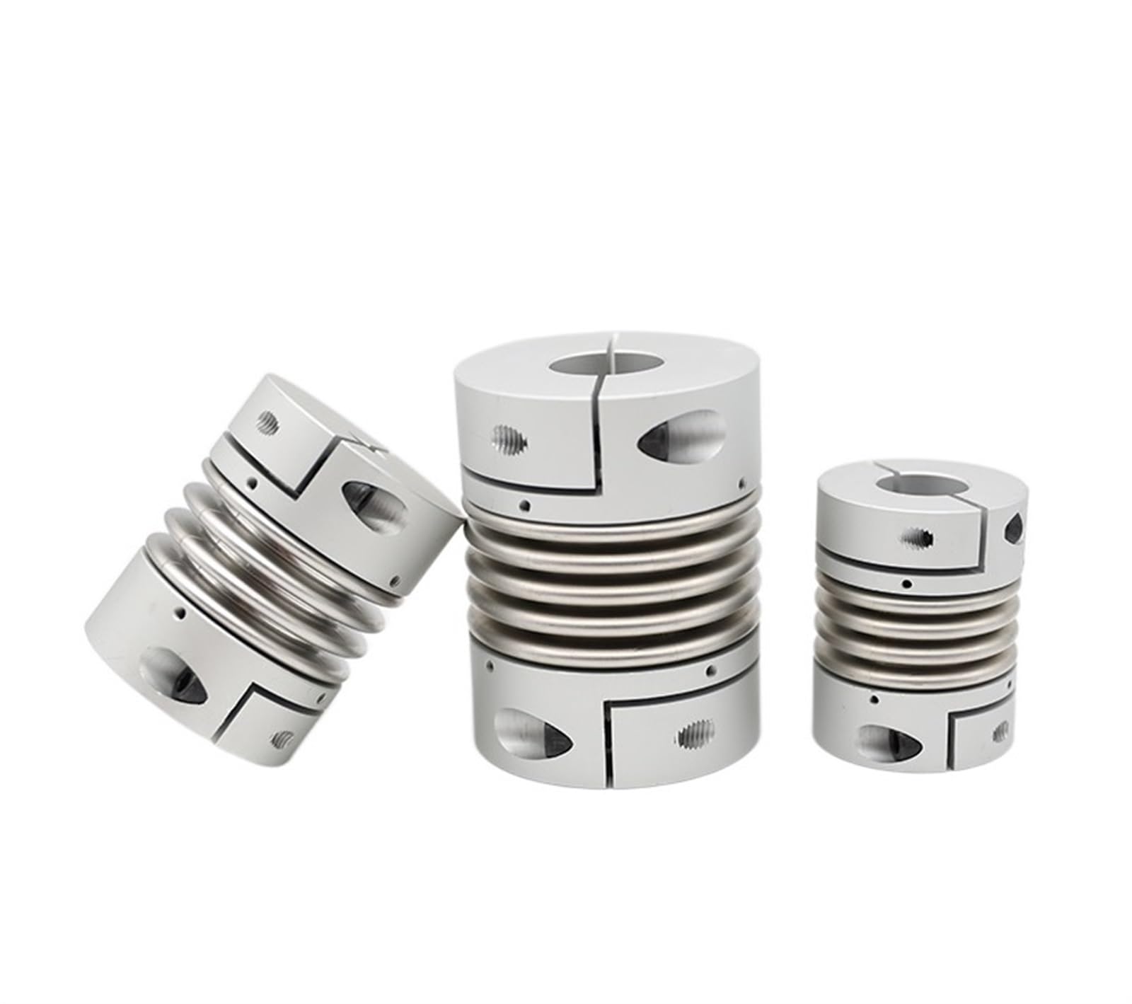 Rigid coupling,Stainless steel rigid coupling 1pcs D25L38 Aluminum Alloy Bellows Coupling Stainless Steel Elastic Encoder Motor Screw High Torque Coupling with Keyway(6x12)