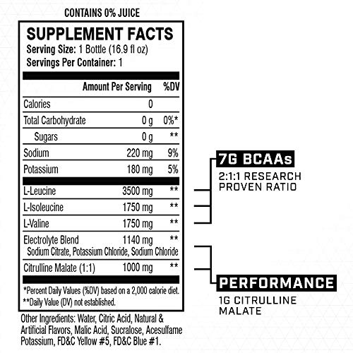 Scivation Xtend BCAA Sports Drink, Hydration + BCAAs, Branched Chain Amino Acids, Green Apple, 12 Count