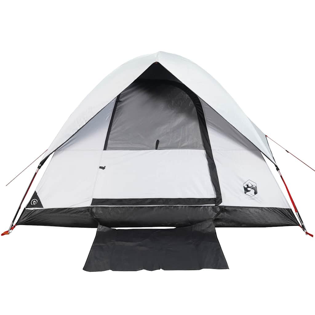 Kuppel-Campingzelt Personen Grün Wasserdicht mit E-Anschluss, Polyester PU-Beschichtung, 215x150x, leichtes Trekkingzelt für Outdoor Wandern, Camping, Festival