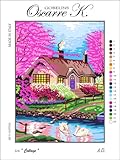 Oscarre K. gobelins Kit Mezzo Punto Croce Completo cm 30x40 (ricamo finito cm 22x30) Cottage