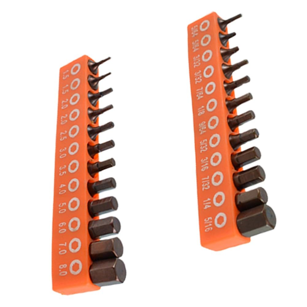 12/24pcs Hex Set Magnetic Screwdriver Bits 25mm 1/4in Hex Shank Alloy Steel Electric Drill Bits for Power Tool Accessories DIY Tool Kit Precision Driver (A)