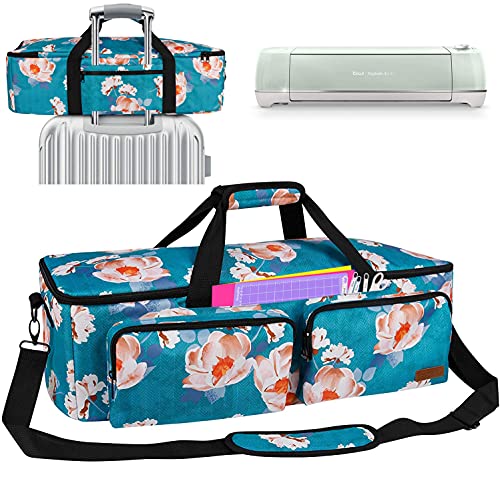 Natur@cho Storage Carrying Case Bag for Cricut Explore Air 2, Silhouette Cameo 3/4 Maker Accessories, Scrapbooking Die-cut Machine Tote Bags Organizer Cricut Accessories