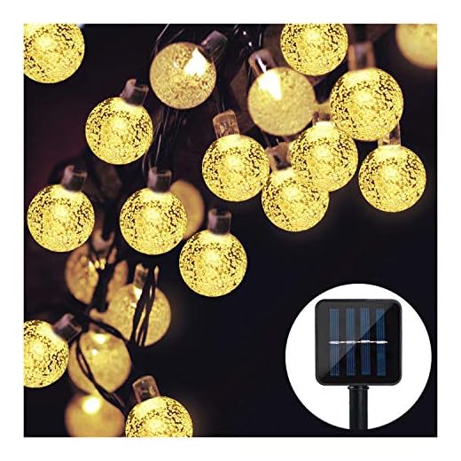 Solcell älva ljusslingor, Mr. Twinklelight vattentäta älva lampor dekorativ utomhus ljusslinga 30led Warm White