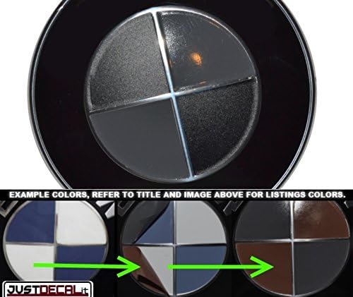 Sticker Overlay +Sport Full Set Fit All BMW Emblems (Matte Black / Dark Grey)