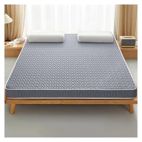 Mattress Topper, Milk Silk Latex Coir Mattress, Folding Memory Foam Mattress, Mattress Medium Soft, 3E Environmentally Friendly Coir, Pure Natural Latex(Gray,60 * 120CM*5CM)